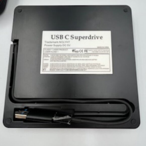 Nolyth External CD/DVD Drive USB-C Portable With Case - Picture 2 of 10